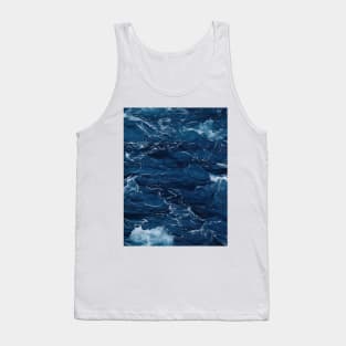 Midnight Serenade: Photorealistic Ocean Whispers Tank Top